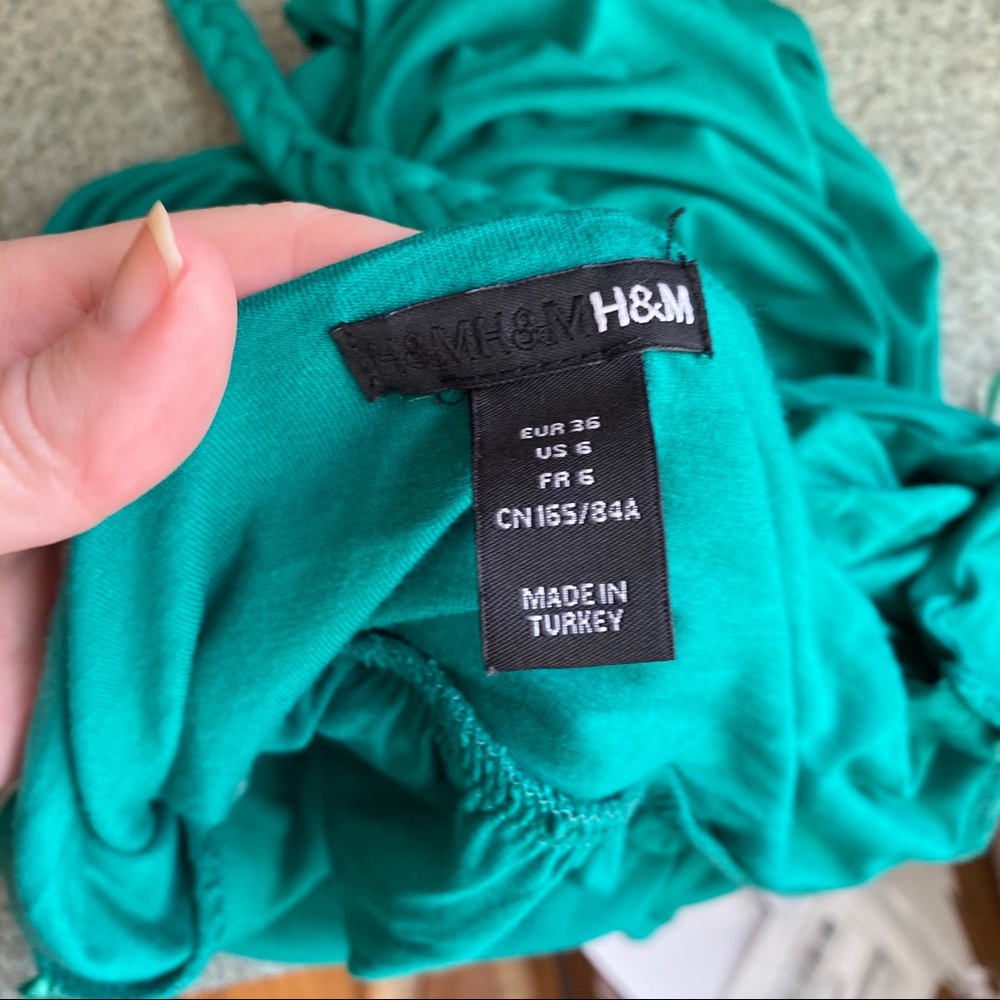 H&M Green Rope Halter Dress 6 - Picture 5 of 5